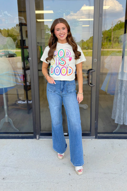 God is Good Crayon Tee