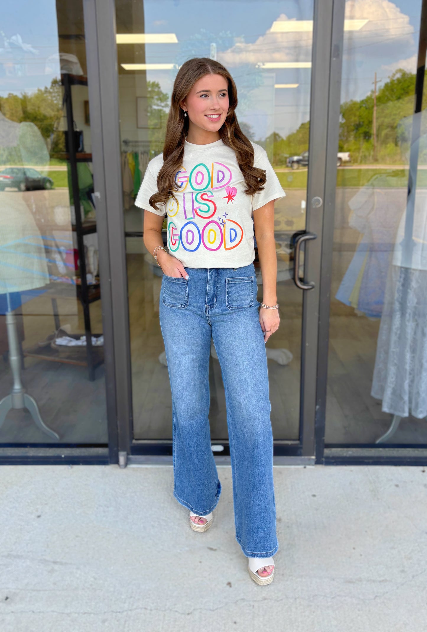 God is Good Crayon Tee