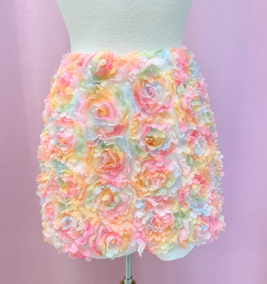 Rainbow Rose Skirt