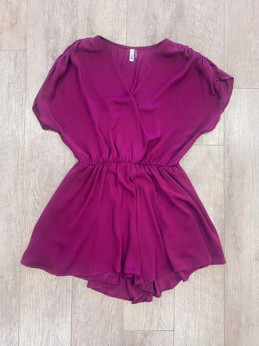 MEDIUM - Positively Plum Romper