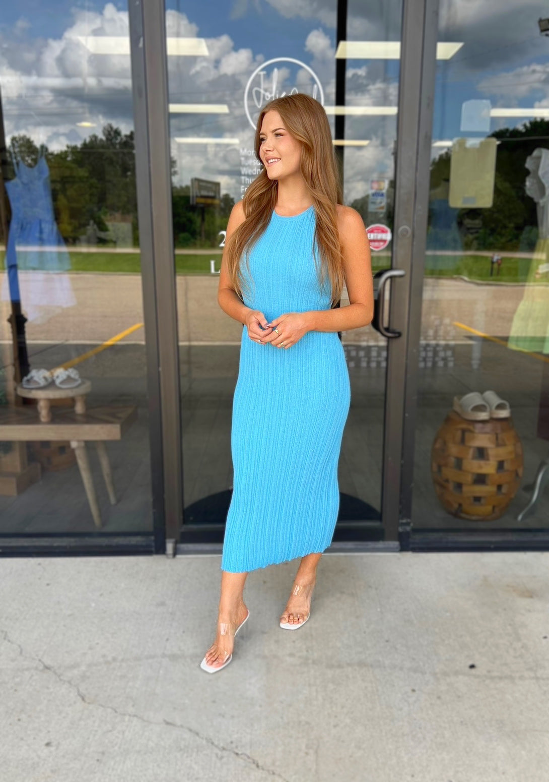Simply Sky Midi Dress