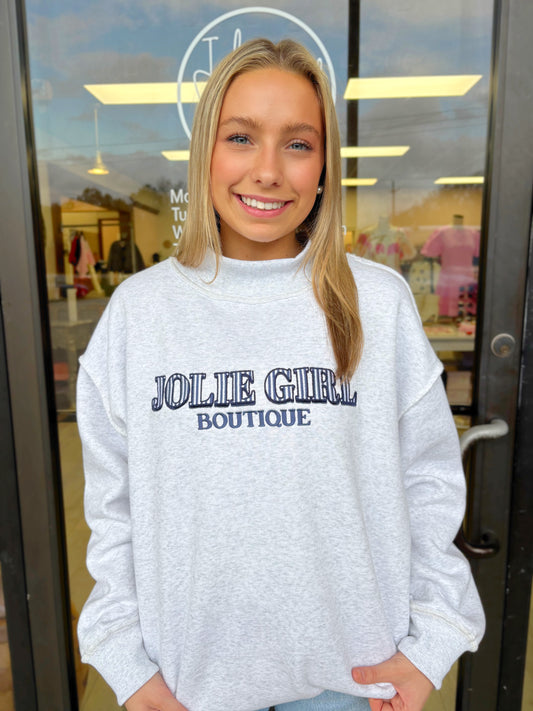 S/M - Jolie Girl Mock Neck Sweatshirts
