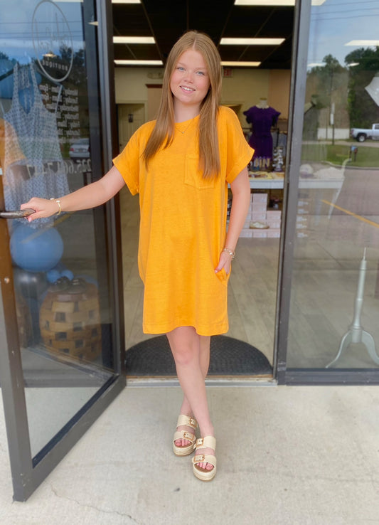 Orange You Glad T-Shirt Dress