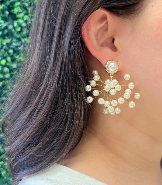 Burst of Pearls Earrings