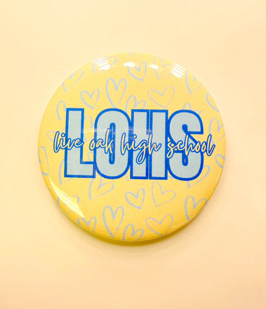 Live Oak Hearts Button