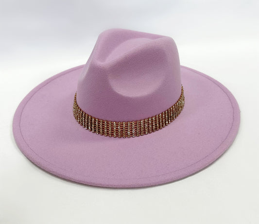 Rhinestone Lavender Hat