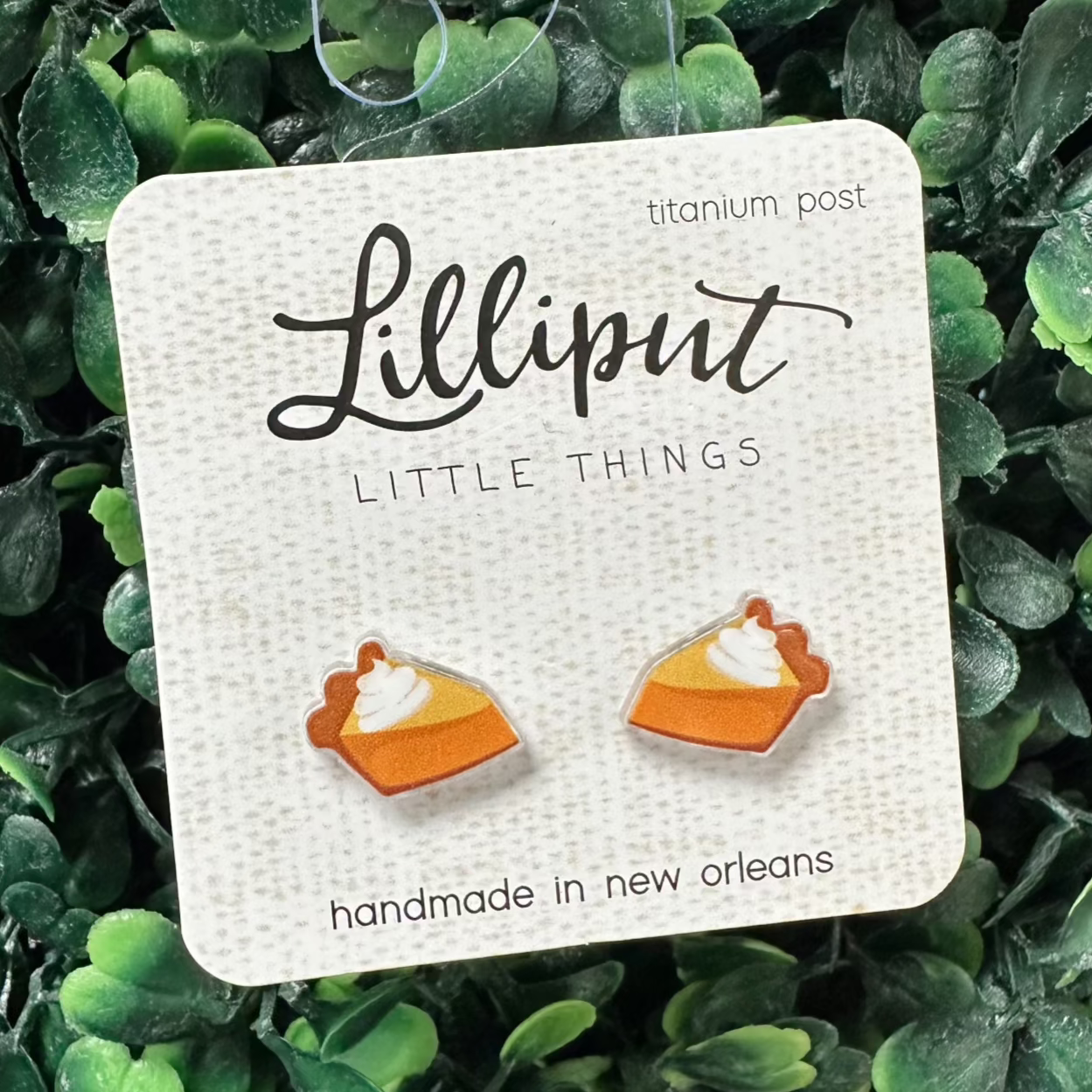 Lilliput Pumpkin Pie Earrings