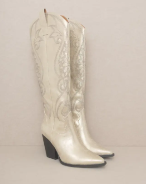 Astrid Gold Boots