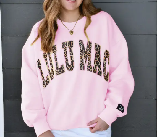 LULUMAC Pink Leopard Sweatshirt