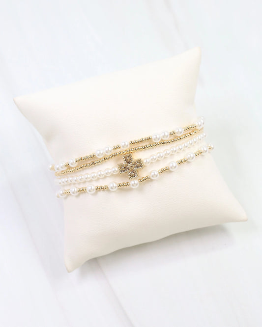 Ada Pearl Bracelet Set