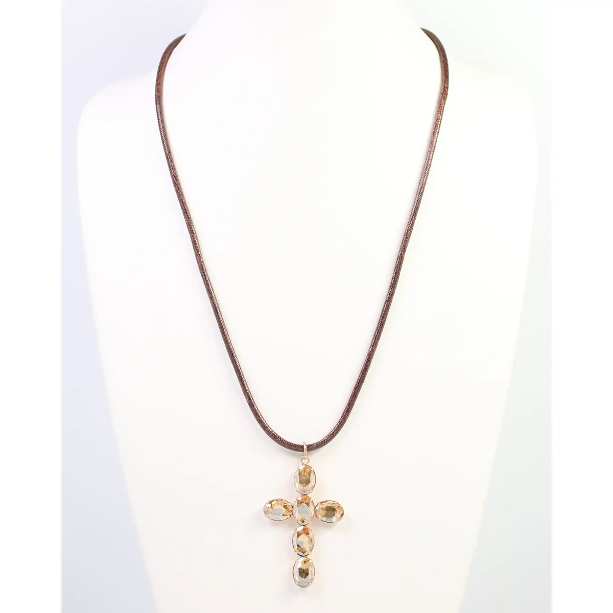 Kirbo Cord Cross Necklace