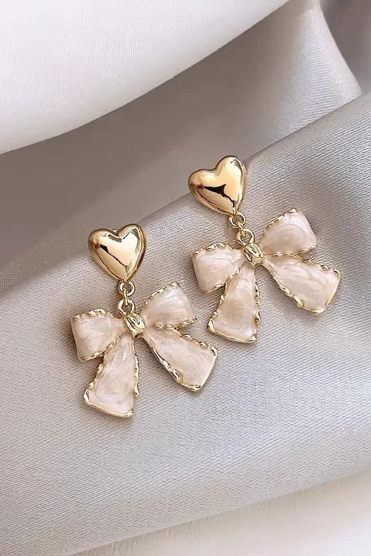 Golden Bow Earrings