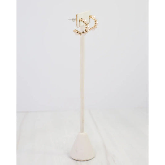 Brooking Pearl Hoops