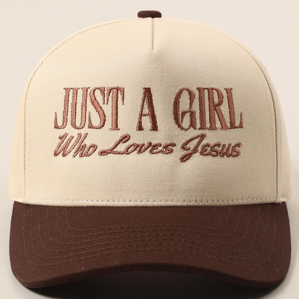 Just a Girl Who Loves Jesus Trucker Hat