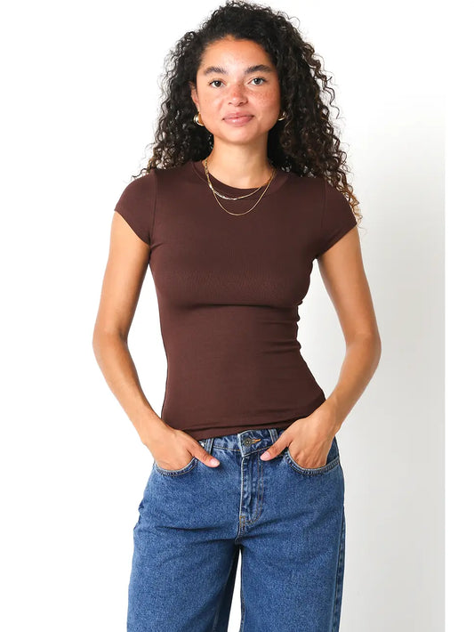 Sabrina Ribbed Top