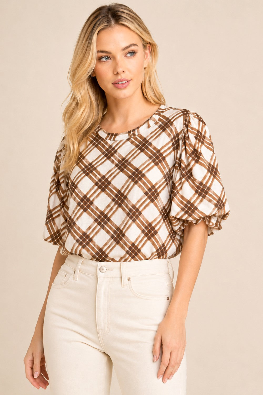 Eleanor Plaid Blouse
