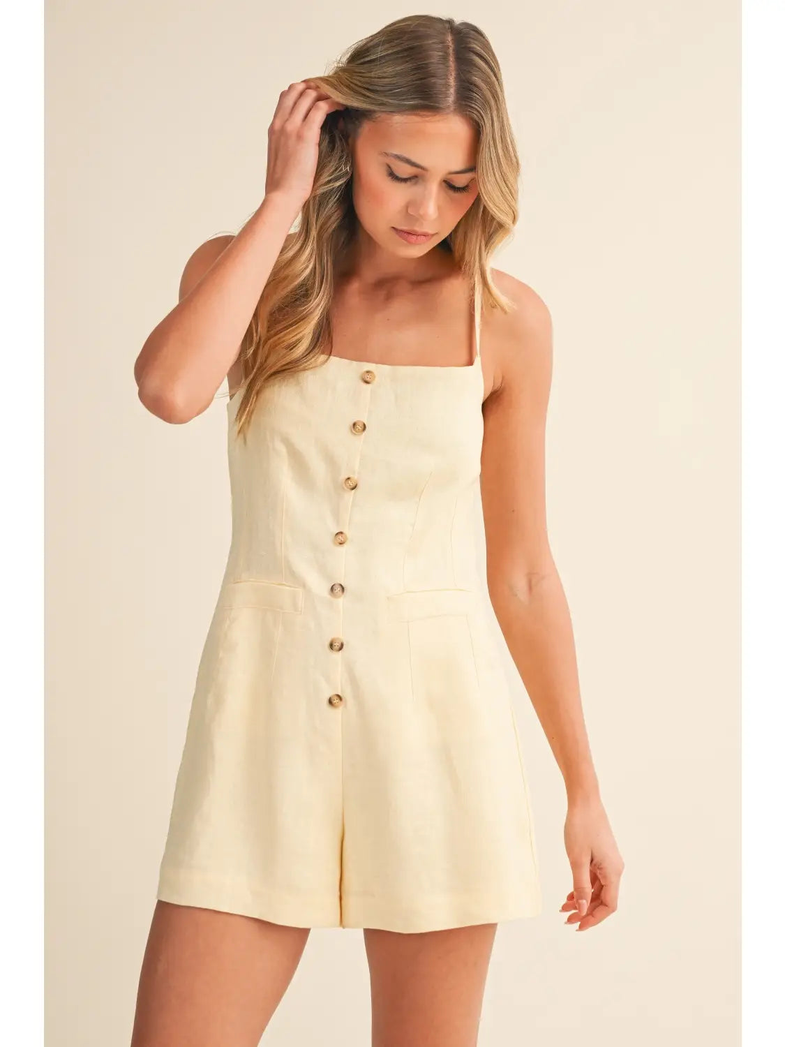 LARGE - Better in Butter Romper