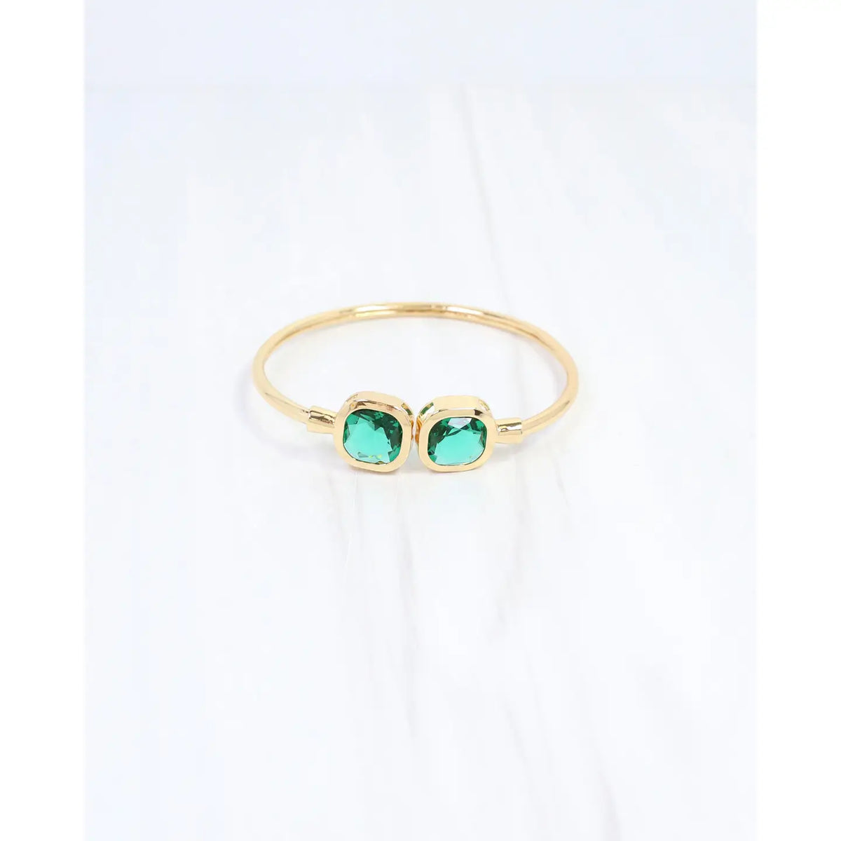 Kira Square Crystal Cuff Bracelet