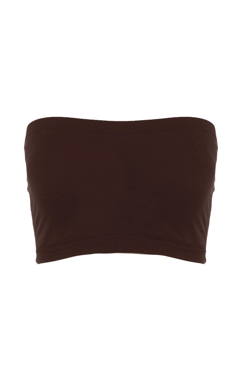 Chocolate Crop Tube Top