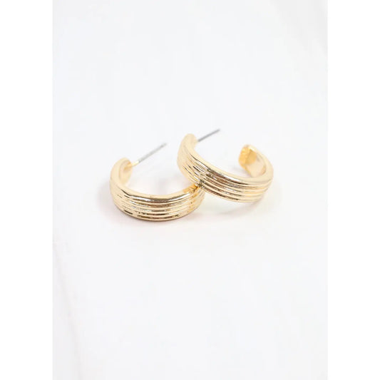 Sweetly Ribbed Hoops