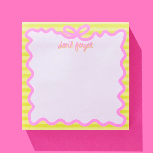Don't Forget Sticky Note Pad