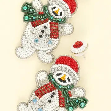 "Frosty" Beaded Earrings