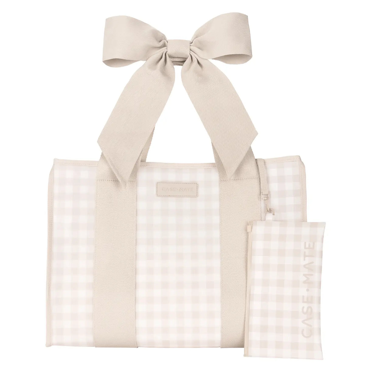 Gingham Jelly Bow Tote