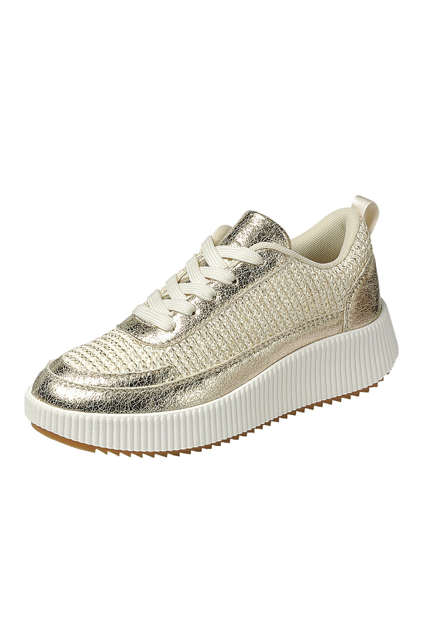 Laced with Love Sneaker Gold