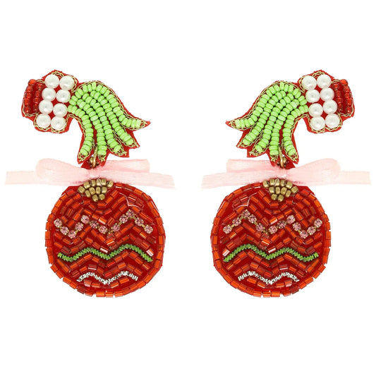 Grinch Hand Earrings
