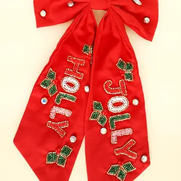 "Holly Jolly" Embellished Bow