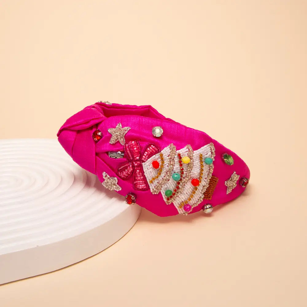Pink Christmas Headband