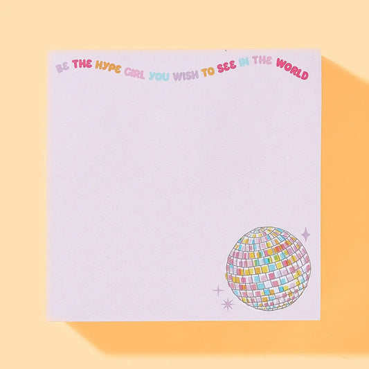 Hype Girl Sticky Note Pad