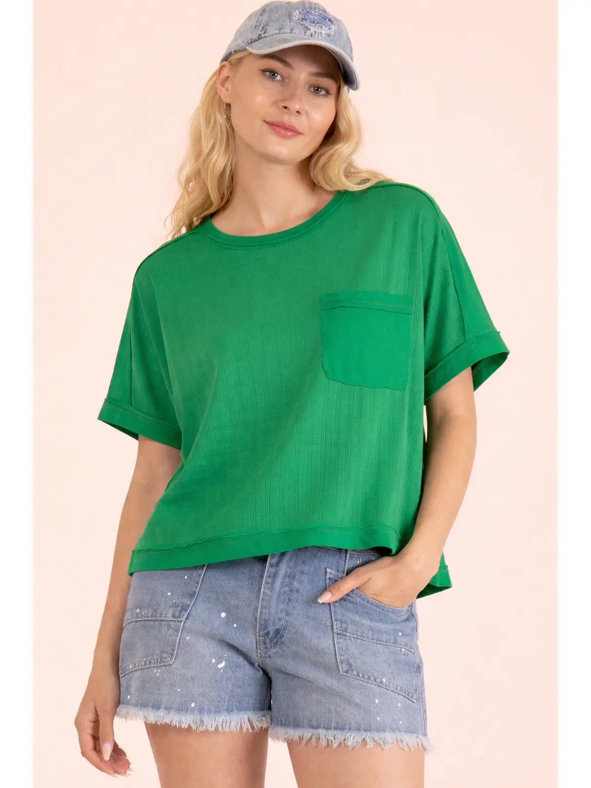 Andie Textured Top