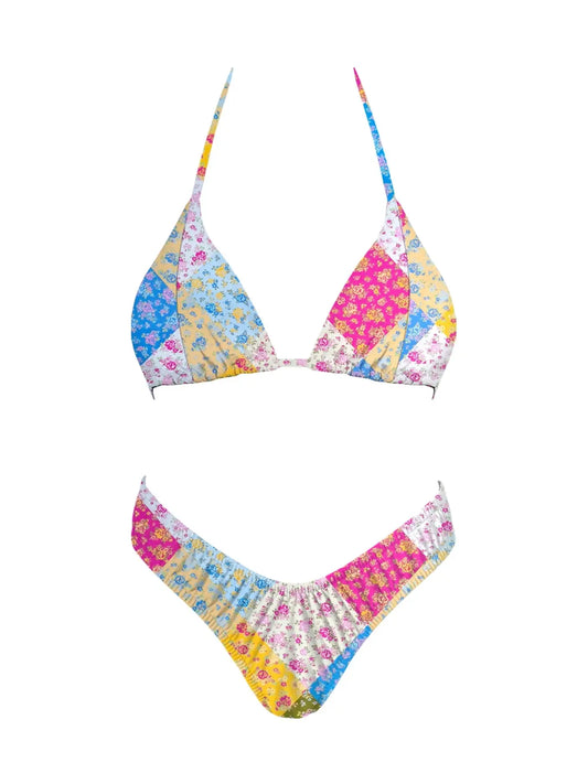Patchwork Bikini Set