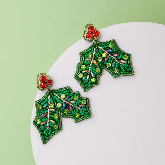 Many Mistletoe Earrings