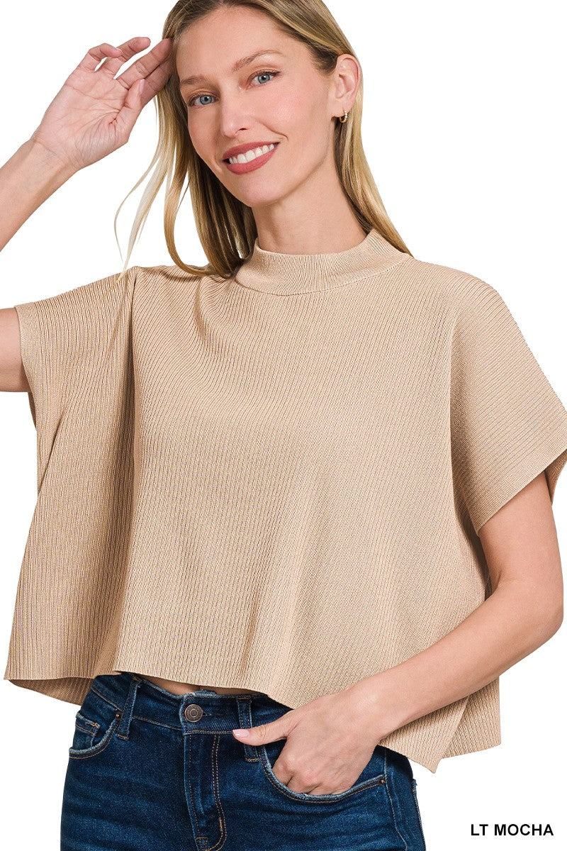Cate Mock Neck Top