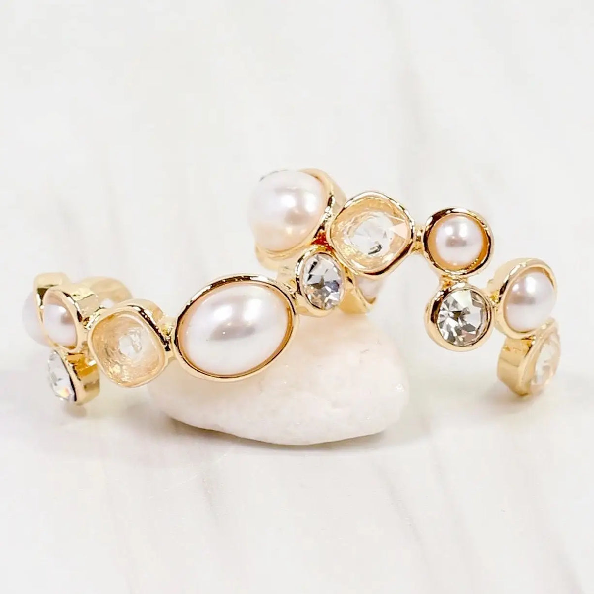 Newport Pearl Hoops