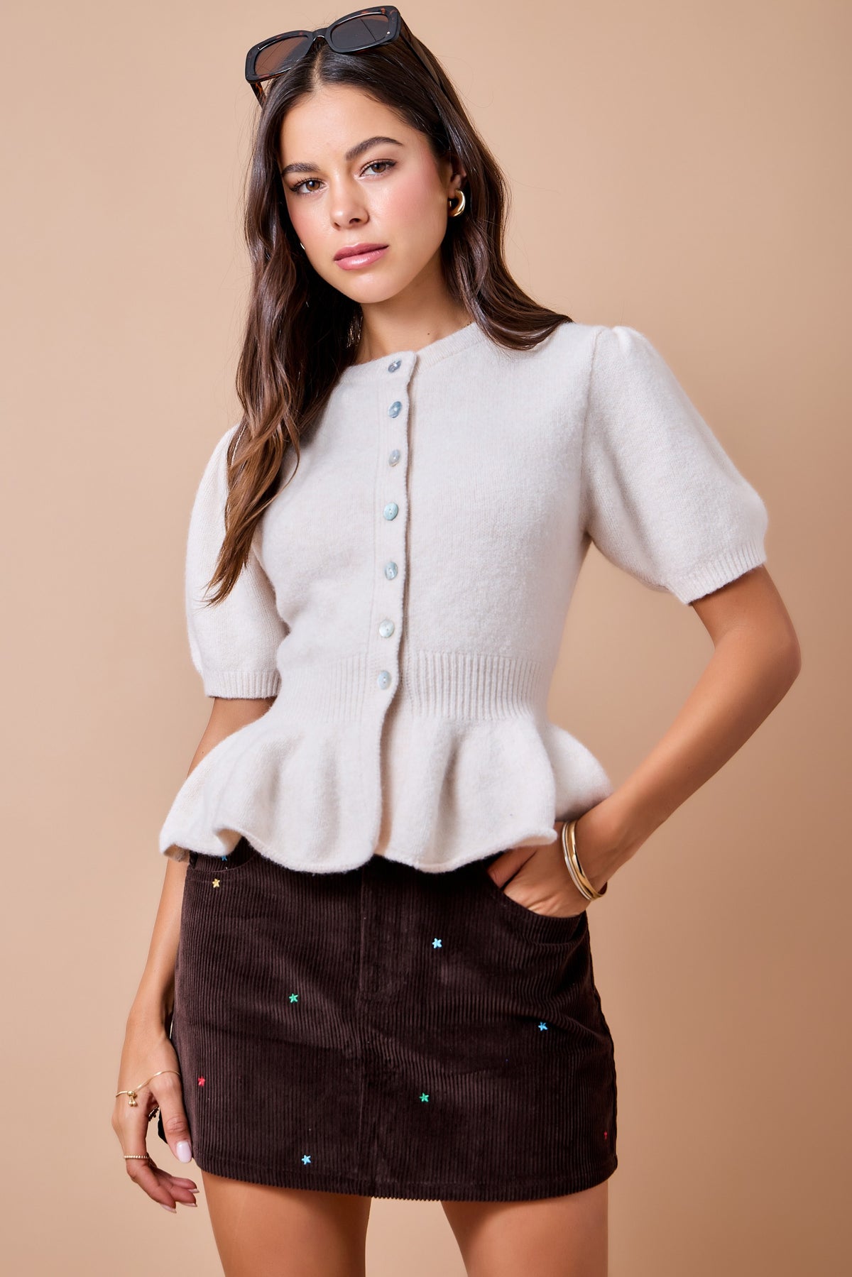Allie Peplum Top