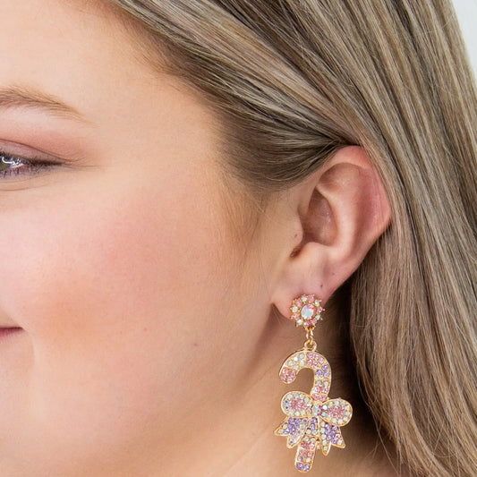 Colorful Candy Cane Earrings