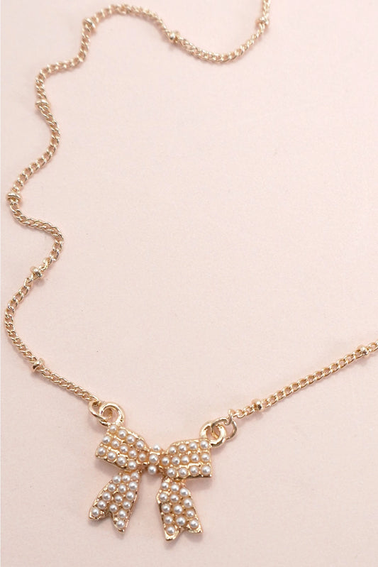 Bows of Pearl Necklace