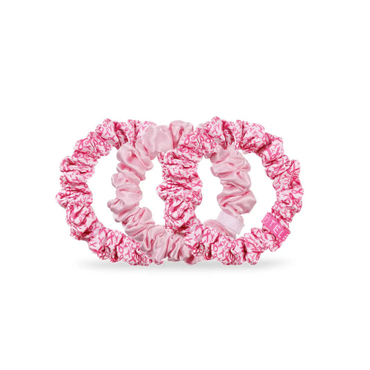 Pink Ribbon Power Hair Scrunchies