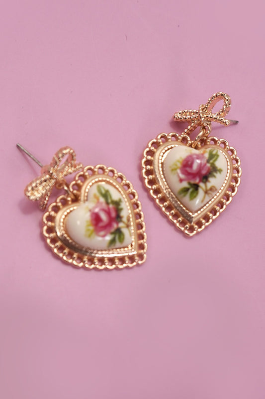 Roses are Red Earrings
