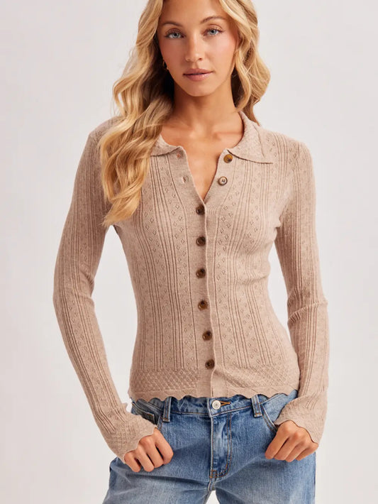 Kenley Scalloped Top