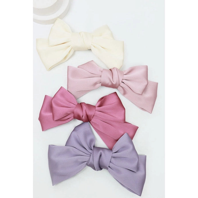 Spring Satin Hair Bow