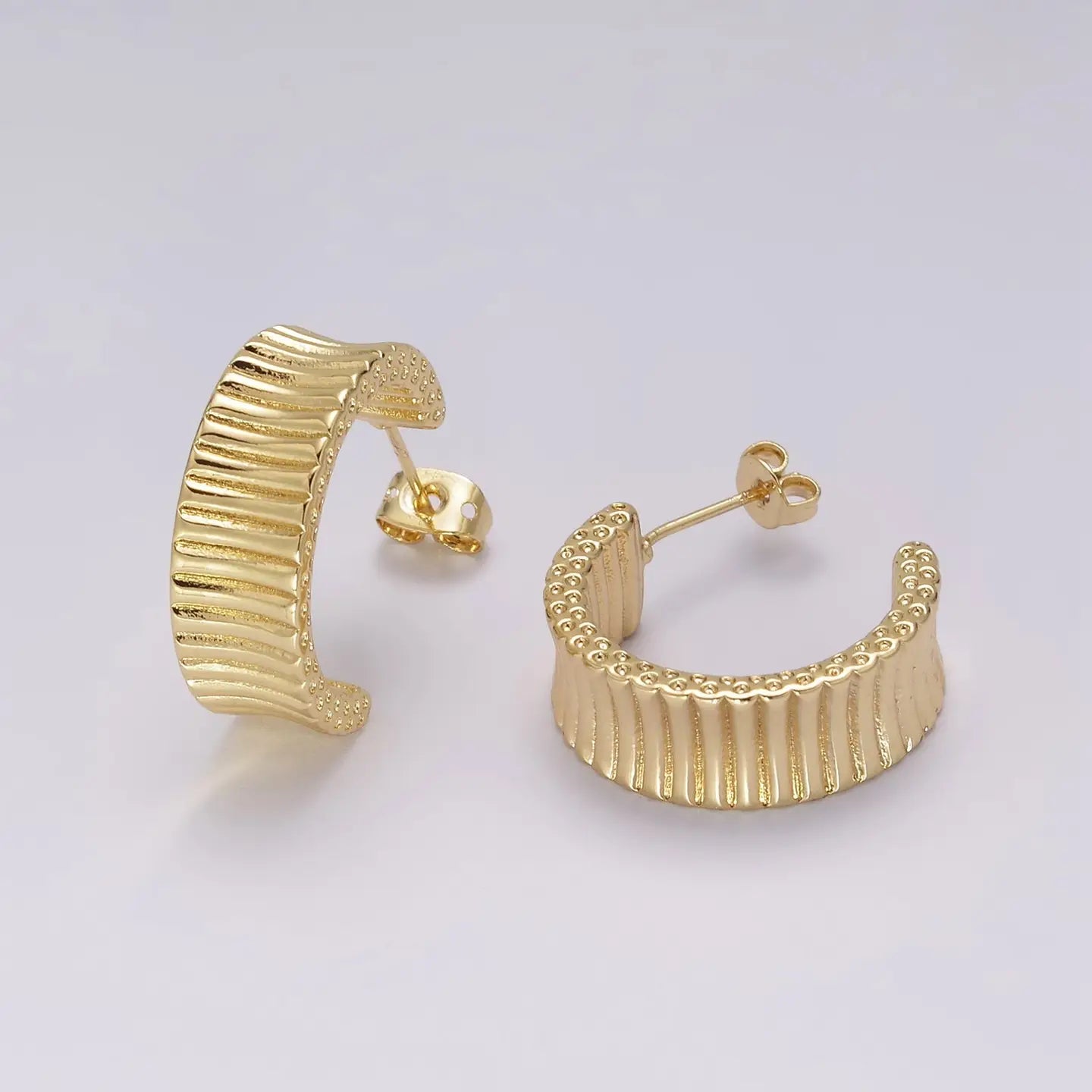 Hunks of Gold Hoops