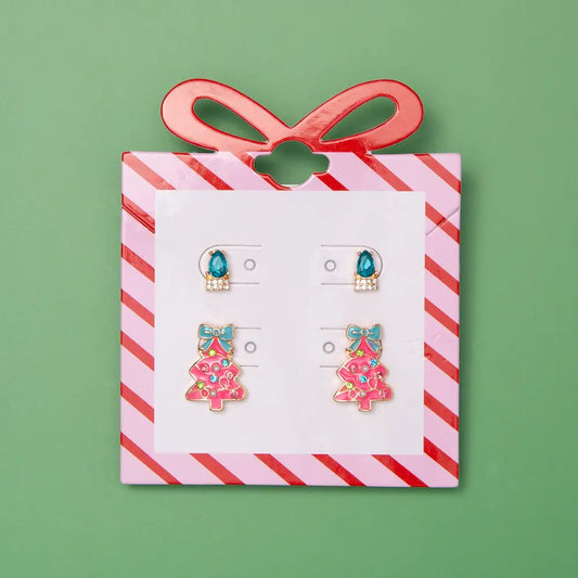 Crystal Christmas Earrings