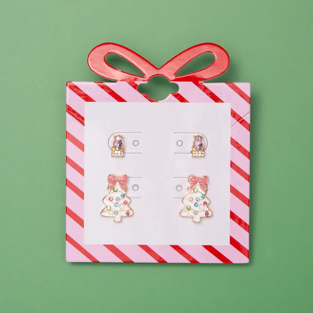 Crystal Christmas Earrings