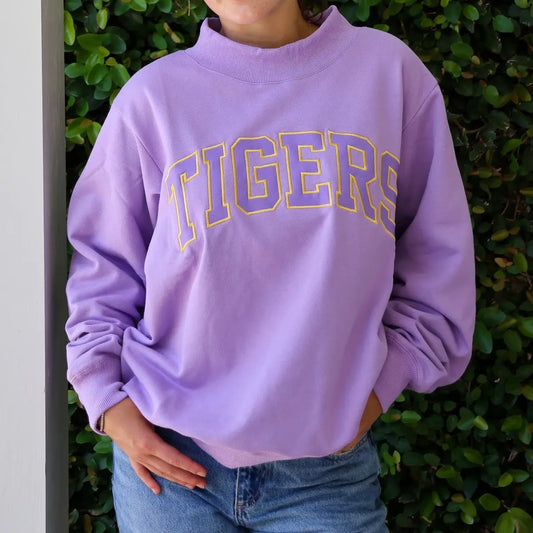 Tigers Mock Neck Sweater