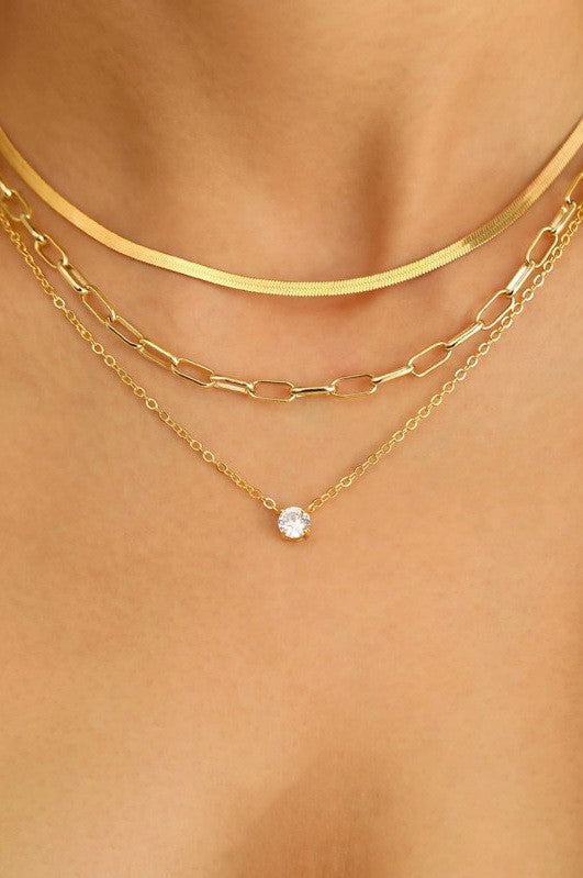 Triple Sweet Necklace