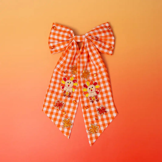 Checkered Turkey Bow